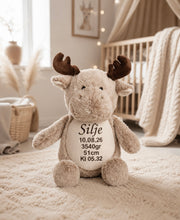 Last inn bildet i Galleri-visningsprogrammet, Elg med brodert navn - Ekstra myk bamse