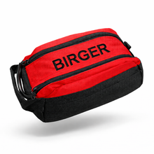 Last inn bildet i Galleri-visningsprogrammet, Solid toalettveske med brodert navn, feriested, kallenavn... med innvendige lommer og lomme med glidelås