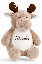 Last inn bildet i Galleri-visningsprogrammet, Elg med brodert navn - Ekstra myk bamse