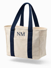 Last inn bildet i Galleri-visningsprogrammet, Tote bag canvas med solide stropper - med glidelås og frontlomme.