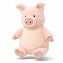 Last inn bildet i Galleri-visningsprogrammet, Rosagris med brodert navn - Ekstra myk bamse