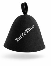 Last inn bildet i Galleri-visningsprogrammet, Jacuzzi-/badstulue i ull med brodert navn, gave som varmer i jacuzzien. Til isbading også.