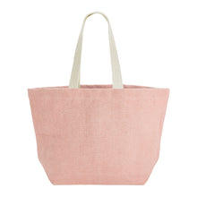 Last inn bildet i Galleri-visningsprogrammet, Stor soft washed jute beach tote bag, sommernett, trening...