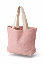 Last inn bildet i Galleri-visningsprogrammet, Stor soft washed jute beach tote bag, sommernett, trening...