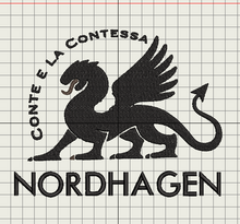 Last inn bildet i Galleri-visningsprogrammet, Digitalisering av logo. Jeg sender den i det formatet som din brodermaskin bruker.