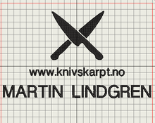 Last inn bildet i Galleri-visningsprogrammet, Digitalisering av logo. Jeg sender den i det formatet som din brodermaskin bruker.