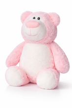 Last inn bildet i Galleri-visningsprogrammet, Rosa-bamse med brodert navn - Ekstra myk