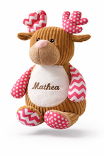 Last inn bildet i Galleri-visningsprogrammet, Personlig RosaElg-bamse med brodert navn - Ekstra myk