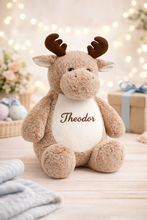 Last inn bildet i Galleri-visningsprogrammet, Elg med brodert navn - Ekstra myk bamse