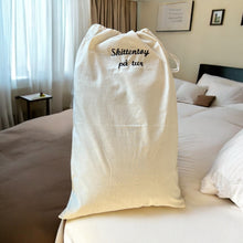 Last inn bildet i Galleri-visningsprogrammet, 10 stk skittentøyposer, loudrybag med logobrodering. Myk og solid bomullspose.