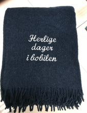 Last inn bildet i Galleri-visningsprogrammet, Rabatt på 2 pledd, store deilige ullpledd som du kan velge tekst på begge