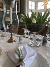 Last inn bildet i Galleri-visningsprogrammet, Myke tøyservietter med brodert monogram, 1-3 bokstaver brodert på serviett