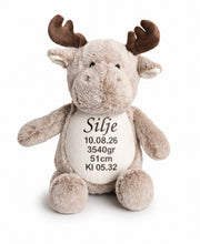 Last inn bildet i Galleri-visningsprogrammet, Elg med brodert navn - Ekstra myk bamse
