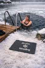 Last inn bildet i Galleri-visningsprogrammet, Isbader-matte, 45x45 cm i tettvevd 100% ull. Vanlig bading, isbading, ekstra store sitteunderlag. Badematte.
