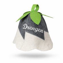 Last inn bildet i Galleri-visningsprogrammet, Blomsterlua, Jacuzzi-/badstulue i ull med brodert navn, varmer i jacuzzien. Til isbading også.
