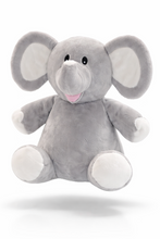 Last inn bildet i Galleri-visningsprogrammet, Glad ELEFANT bamse med brodert navn - Ekstra myk
