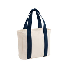 Last inn bildet i Galleri-visningsprogrammet, Tote bag canvas med solide stropper - med glidelås og frontlomme.
