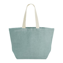 Last inn bildet i Galleri-visningsprogrammet, Stor soft washed jute beach tote bag, sommernett, trening...
