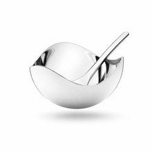 Last inn bildet i Galleri-visningsprogrammet, GEORG JENSEN salt kar - Bloom Salt Cellar &amp; Spoon
