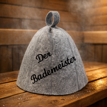 Last inn bildet i Galleri-visningsprogrammet, (Pakke på 2 stk) Jacuzzi-/badstulue i ull med brodert navn, gave som varmer i jacuzzien. Til isbading også. (Kopi)
